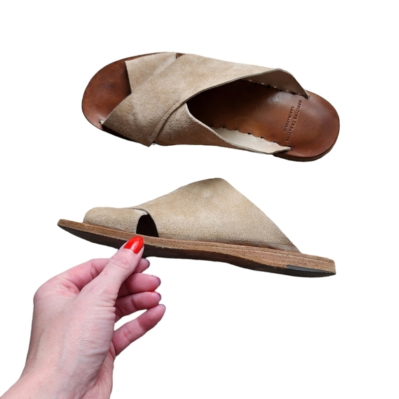 OFFICINE CREATIVE Leather Suede slide sandals size 38 - Picture 5 of 12